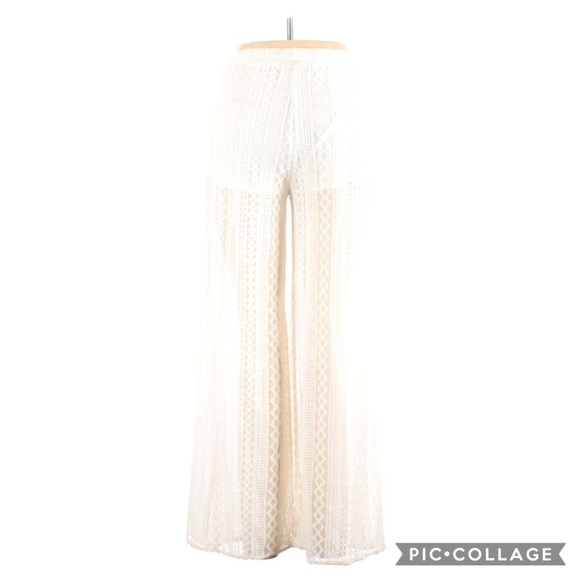 Blue Ivy by KC Lace High Rise Wide Leg Pants - Picture 2 of 2